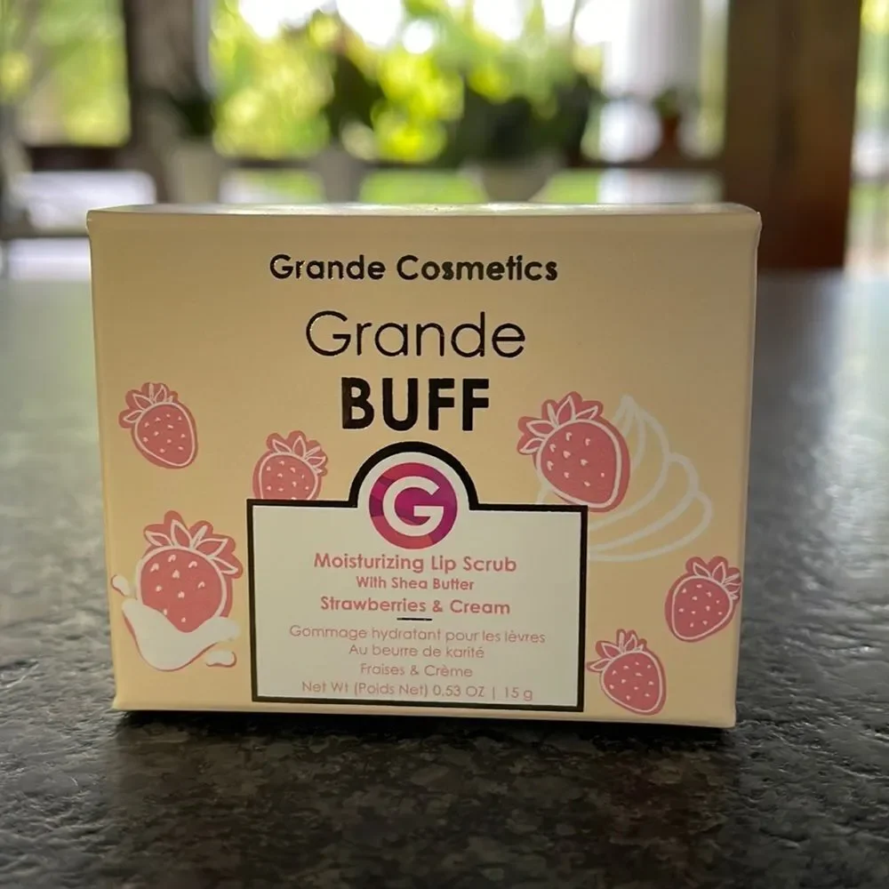 Grande Buff LIP Scrub Moisturizing in Strawberries & Cream by Grande Cosmetics